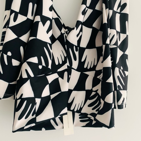 DAZEY LA HAND PRINT LEGGINGS - BLACK & WHITE - Picture 4 of 9